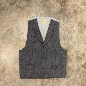 Vintage Herringbone Slim Fit Tooling Male Vest True West